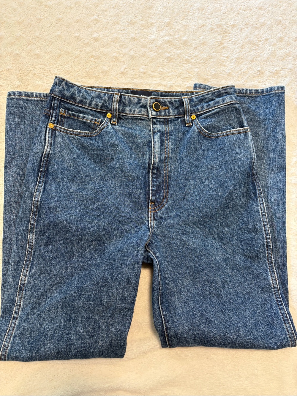 KHAITE Abigail Straight-Leg Jeans in Boone - Picture 4 of 9